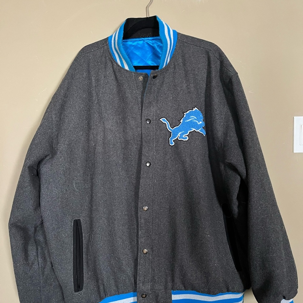 Vintage LIONS wool and satin reversible jacket 2 very different jackets in one
